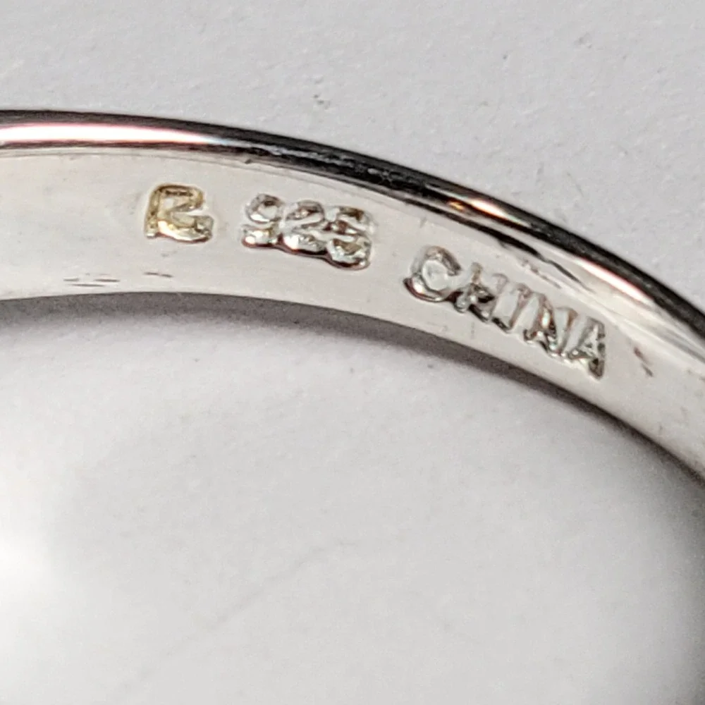Sterling Silver Organic Bypass Pearl Ring Size 8.75‎ 925 China 5.49g